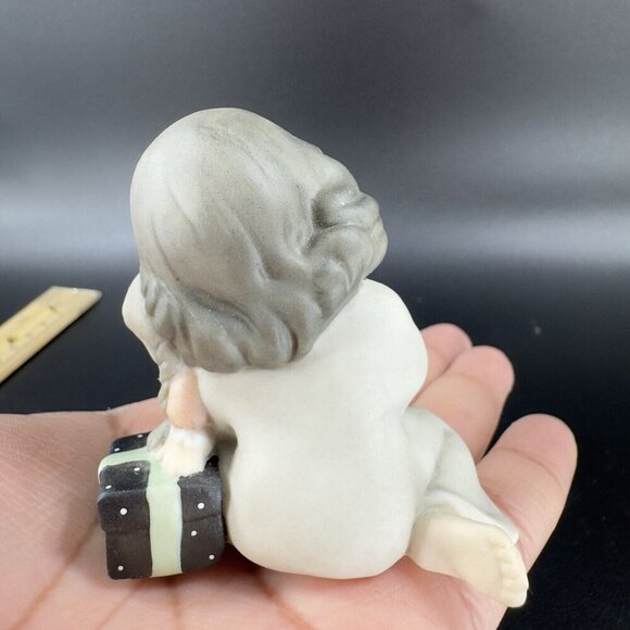 1999 NBM BAHNER Kim Anderson Verkerke Ceramic Figurine Girl Holding A Doll - Picture 10 of 11